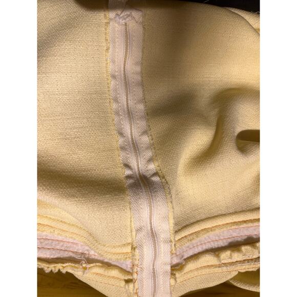 Vintage 60’s Kay Windsor yellow Sleeveless Mod midi Dress size Small - Picture 6 of 9